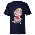 thumbnail image 1 of Disney Winnie the Pooh Piglet Easter Egg - Short Sleeve T-Shirt for Kids - Customized-Navy, 1 of 5