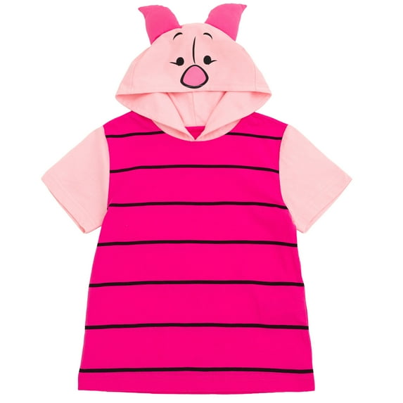 Disney Winnie the Pooh Piglet Hooded Matching Family Cosplay T-Shirt Adult