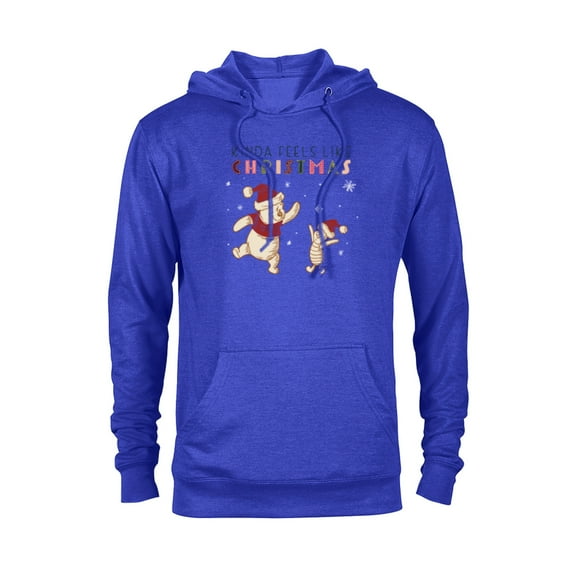 Disney Winnie the Pooh & Piglet Kinda Feels Like Christmas - Pullover Hoodie for Adults - Customized-Royal