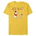 thumbnail image 1 of Disney Winnie the Pooh & Piglet Kinda Feels Like Christmas - Short Sleeve Blended T-Shirt for Adults - Customized-Yellow, 1 of 5