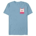 thumbnail image 1 of Disney Winnie the Pooh Piglet Small Block Character Pocket - Short Sleeve Blended T-Shirt for Adults - Customized-Ocean Blue, 1 of 5