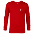 thumbnail image 1 of Disney Winnie the Pooh Piglet in My Pocket - Long Sleeve T-Shirt for Men - Customized-New Red, 1 of 5