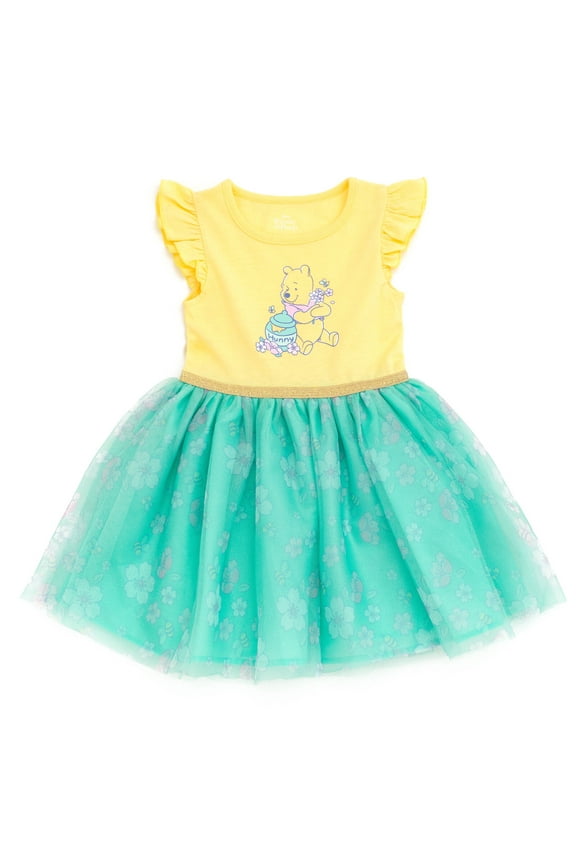 Winnie the Pooh Pleated Tulle Tutu Dress Infant to Little Kid