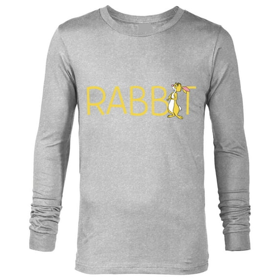 Disney Winnie the Pooh Rabbit Classic Lettering - Long Sleeve T-Shirt for Men - Customized-Athletic Heather