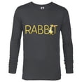 thumbnail image 1 of Disney Winnie the Pooh Rabbit Classic Lettering - Long Sleeve T-Shirt for Men - Customized-Charcoal Heather, 1 of 5