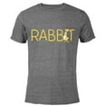 thumbnail image 1 of Disney Winnie the Pooh Rabbit Classic Lettering - Short Sleeve Blended T-Shirt for Adults - Customized-Dark Heather, 1 of 5