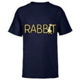 thumbnail image 1 of Disney Winnie the Pooh Rabbit Classic Lettering - Short Sleeve T-Shirt for Kids - Customized-Navy, 1 of 5