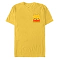 thumbnail image 1 of Disney Winnie the Pooh Small Block Character Pocket - Short Sleeve Blended T-Shirt for Adults - Customized-Yellow, 1 of 5