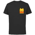 thumbnail image 1 of Disney Winnie the Pooh Small Block Character Pocket - Short Sleeve Cotton T-Shirt for Adults - Customized-Black, 1 of 5