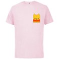 thumbnail image 1 of Disney Winnie the Pooh Small Block Character Pocket - Short Sleeve Cotton T-Shirt for Adults - Customized-Soft Pink, 1 of 5