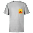 thumbnail image 1 of Disney Winnie the Pooh Small Block Character Pocket - Short Sleeve T-Shirt for Kids - Customized-Athletic Heather, 1 of 5