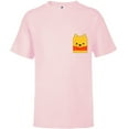 thumbnail image 1 of Disney Winnie the Pooh Small Block Character Pocket - Short Sleeve T-Shirt for Kids - Customized-Soft Pink, 1 of 5