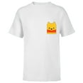 thumbnail image 1 of Disney Winnie the Pooh Small Block Character Pocket - Short Sleeve T-Shirt for Kids - Customized-White, 1 of 5