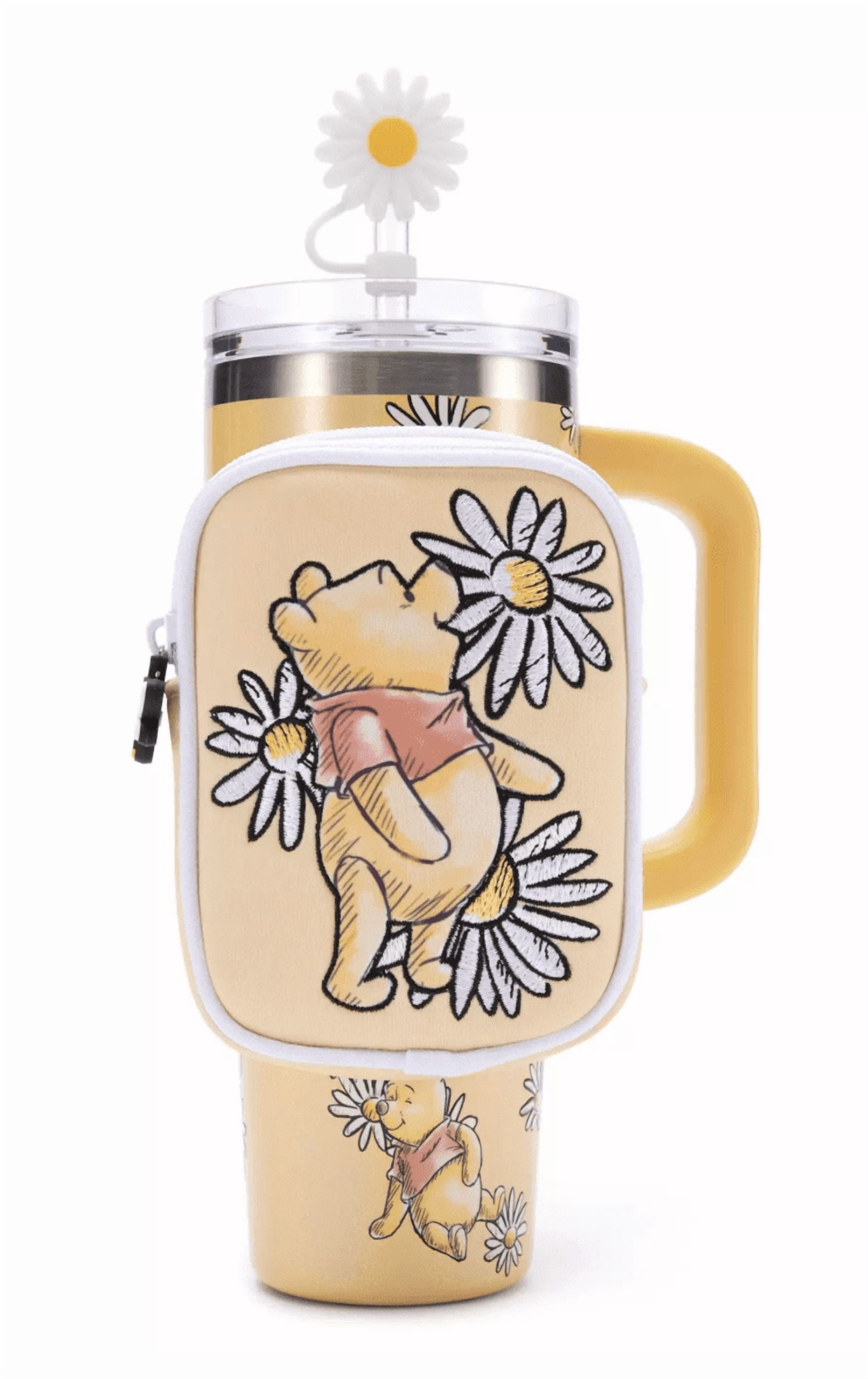 Disney Winnie the Pooh Stainless Steel Travel Tumbler with Straw