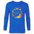 thumbnail image 1 of Disney Winnie the Pooh Stylized Wreath Hunny Embrace Nature - Long Sleeve T-Shirt for Men - Customized-Navy, 1 of 5