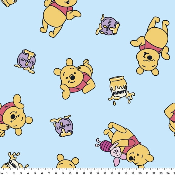Disney Winnie the Pooh Sweet as "Hunny" Fleece Fabric (1 Yard)