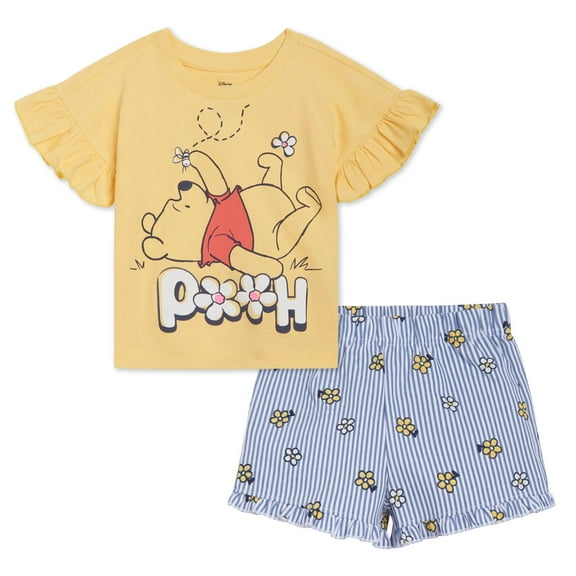 Disney Winnie the Pooh T-Shirt and Chambray Shorts Outfit Set Infant to Toddler