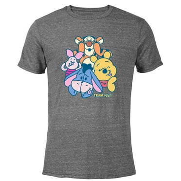 Disney Winnie the Pooh Team - Short Sleeve Blended T-Shirt for Adults - Customized-Dark Heather