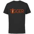 thumbnail image 1 of Disney Winnie the Pooh Tigger Classic Lettering - Short Sleeve Cotton T-Shirt for Adults - Customized-Black, 1 of 5
