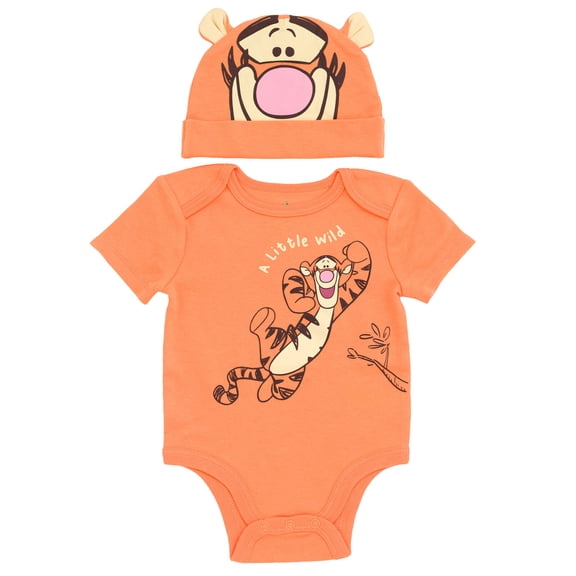 Disney Winnie the Pooh Tigger Cosplay Bodysuit and Hat Set Newborn to Infant