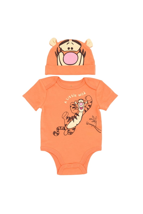 Winnie the Pooh Tigger Cosplay Bodysuit and Hat Set Newborn to Infant