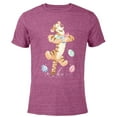 thumbnail image 1 of Disney Winnie the Pooh Tigger Easter Egg Bounce - Short Sleeve Blended T-Shirt for Adults - Customized-Purple, 1 of 5
