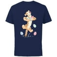 thumbnail image 1 of Disney Winnie the Pooh Tigger Easter Egg Bounce - Short Sleeve Cotton T-Shirt for Adults - Customized-Navy, 1 of 5