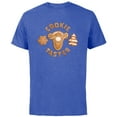 thumbnail image 1 of Disney Winnie the Pooh Tigger Gingerbread Cookie Taster - Short Sleeve Cotton T-Shirt for Adults - Customized-Royal Heather, 1 of 5