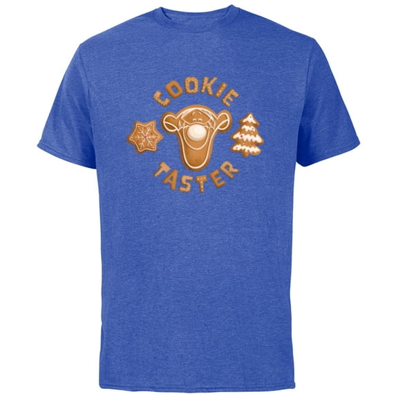 Disney Winnie the Pooh Tigger Gingerbread Cookie Taster - Short Sleeve Cotton T-Shirt for Adults - Customized-Royal Heather