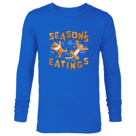 Disney Winnie the Pooh Tigger Gingerbread Season’s Eatings - Long Sleeve T-Shirt for Men - Customized-Navy