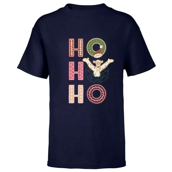 Disney Winnie the Pooh Tigger Ho Ho Ho - Short Sleeve T-Shirt for Kids - Customized-Navy