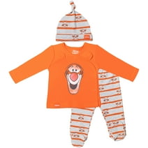 Disney Winnie the Pooh Tigger Newborn Baby Boys Jacket Pants and Hat 3 Piece Outfit Set Newborn to Infant