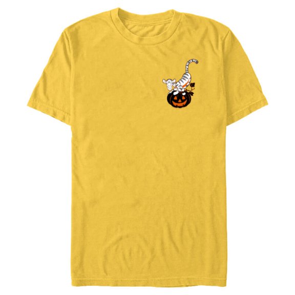 Disney Winnie the Pooh Tigger Pumpkin Halloween - Short Sleeve Blended T-Shirt for Adults - Customized-Putty Snow Heather