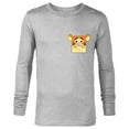 thumbnail image 1 of Disney Winnie the Pooh Tigger Small Block Character Pocket - Long Sleeve T-Shirt for Men - Customized-Athletic Heather, 1 of 5