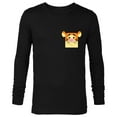 thumbnail image 1 of Disney Winnie the Pooh Tigger Small Block Character Pocket - Long Sleeve T-Shirt for Men - Customized-Black, 1 of 5
