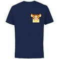 thumbnail image 1 of Disney Winnie the Pooh Tigger Small Block Character Pocket - Short Sleeve Cotton T-Shirt for Adults - Customized-Navy, 1 of 5