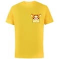 thumbnail image 1 of Disney Winnie the Pooh Tigger Small Block Character Pocket - Short Sleeve Cotton T-Shirt for Adults - Customized-Yellow, 1 of 5