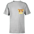 thumbnail image 1 of Disney Winnie the Pooh Tigger Small Block Character Pocket - Short Sleeve T-Shirt for Kids - Customized-Athletic Heather, 1 of 5