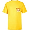 thumbnail image 1 of Disney Winnie the Pooh Tigger Small Block Character Pocket - Short Sleeve T-Shirt for Kids - Customized-Yellow, 1 of 5