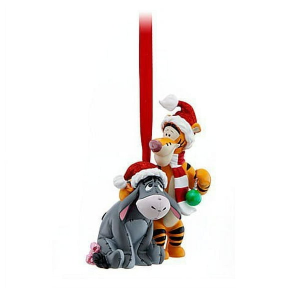 Disney Winnie the Pooh Tigger and Eeyore Cheer Up Multicolor Resin Keepsake Ornament