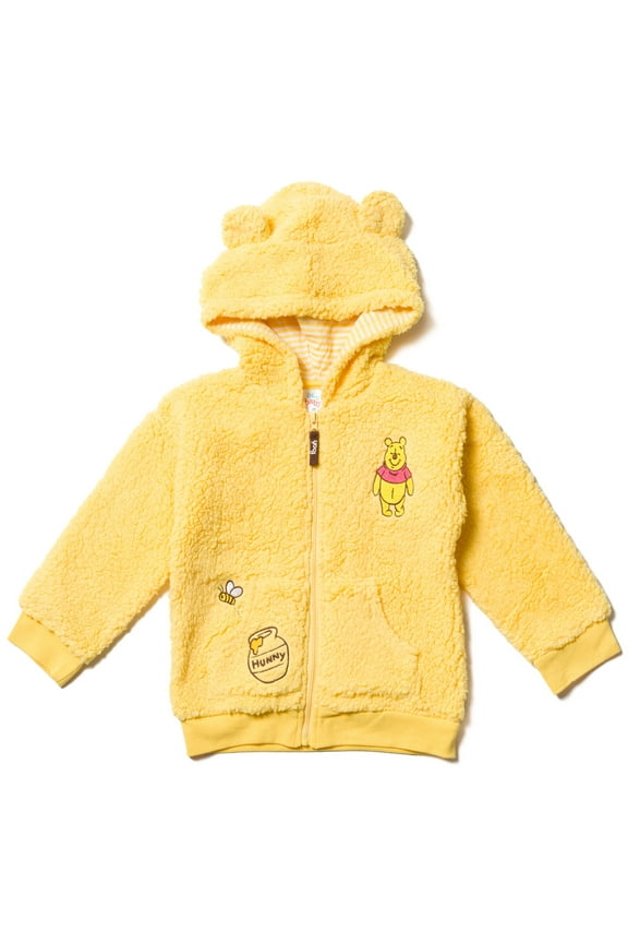 Winnie the Pooh Toddler Boys Zip Up Hoodie Newborn to Little Kid