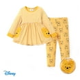 thumbnail image 1 of Disney Winnie the Pooh Toddler Girls Outfits Set Stripe T-Shirt Dress with Pocket and Legging Pant Set Sizes 6M-5T, 1 of 7