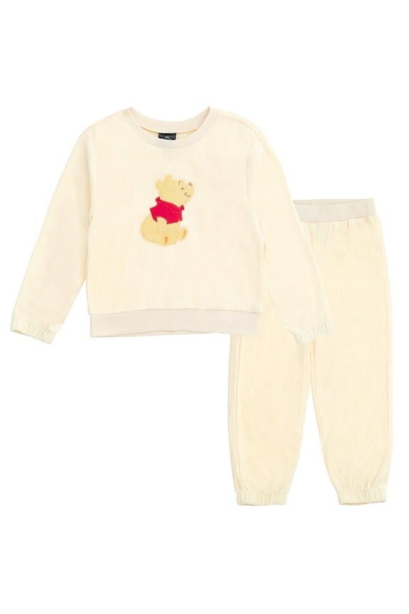 Winnie the Pooh Velour Sweatshirt and Jogger Pants Outfit Set Infant to Little Kid