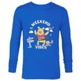 thumbnail image 1 of Disney Winnie the Pooh Weekend Vibes Pure Fun - Long Sleeve T-Shirt for Men - Customized-Navy, 1 of 5