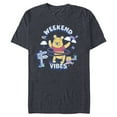 thumbnail image 1 of Disney Winnie the Pooh Weekend Vibes Pure Fun - Short Sleeve Blended T-Shirt for Adults - Customized-Navy Heather, 1 of 5