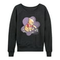 thumbnail image 1 of Disney - Winnie the Pooh - Winnie Floral - Women's Lightweight French Terry Long Sleeve Shirt, 1 of 4
