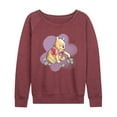 thumbnail image 1 of Disney - Winnie the Pooh - Winnie Floral - Women's Lightweight French Terry Long Sleeve Shirt, 1 of 4