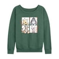 thumbnail image 1 of Disney - Winnie the Pooh - Winnie The Pooh Character - Women's Lightweight French Terry Long Sleeve Shirt, 1 of 4