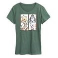 thumbnail image 1 of Winnie the Pooh - Character Grid Drawing - Women's Short Sleeve Graphic T-Shirt, 1 of 4