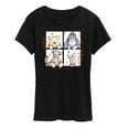 thumbnail image 1 of Winnie the Pooh - Character Grid Drawing - Women's Short Sleeve Graphic T-Shirt, 1 of 4